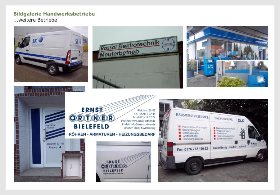 Bildgalerie Handwerksbetriebe ...weitere Betriebe